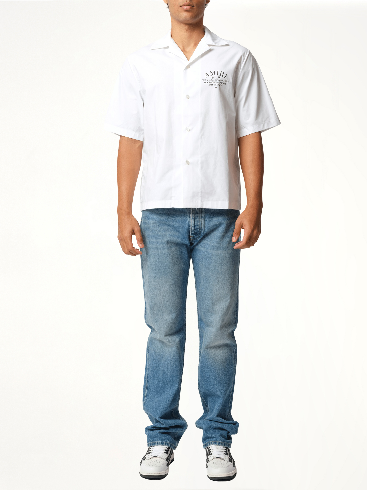 Arts District Camp Shirt in White