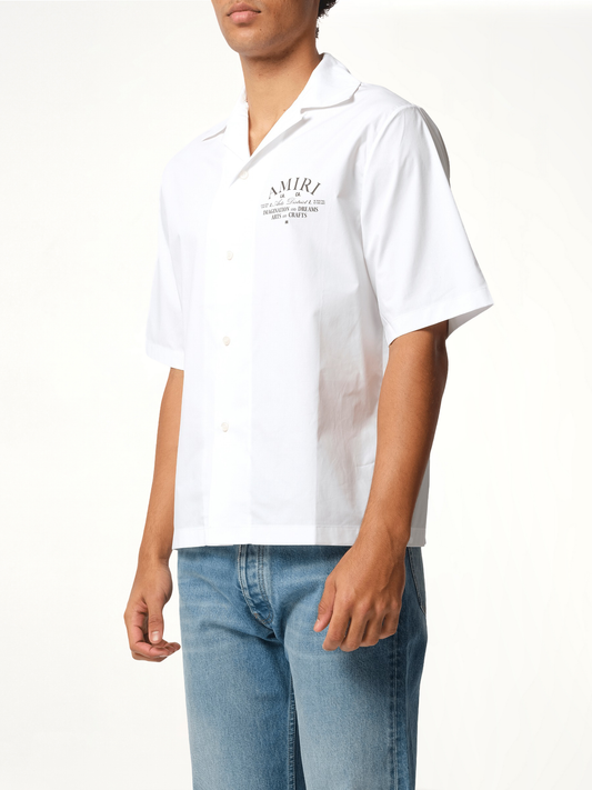 Arts District Camp Shirt in White