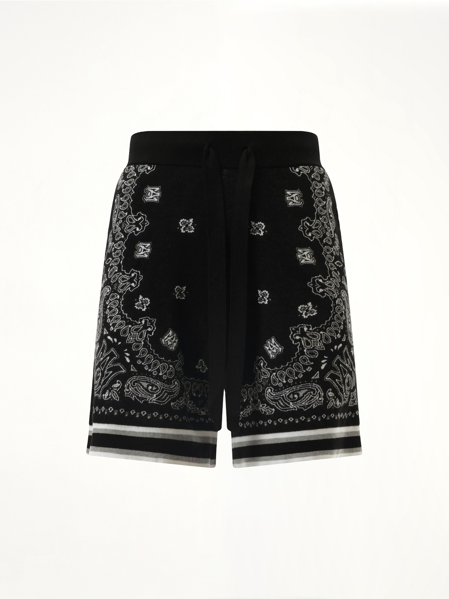 Bandana Shorts in Black/White