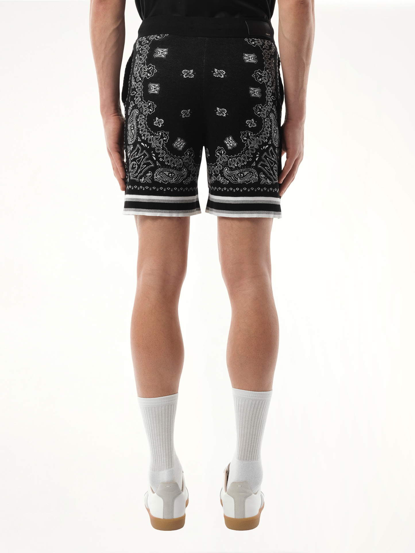 Bandana Shorts in Black/White