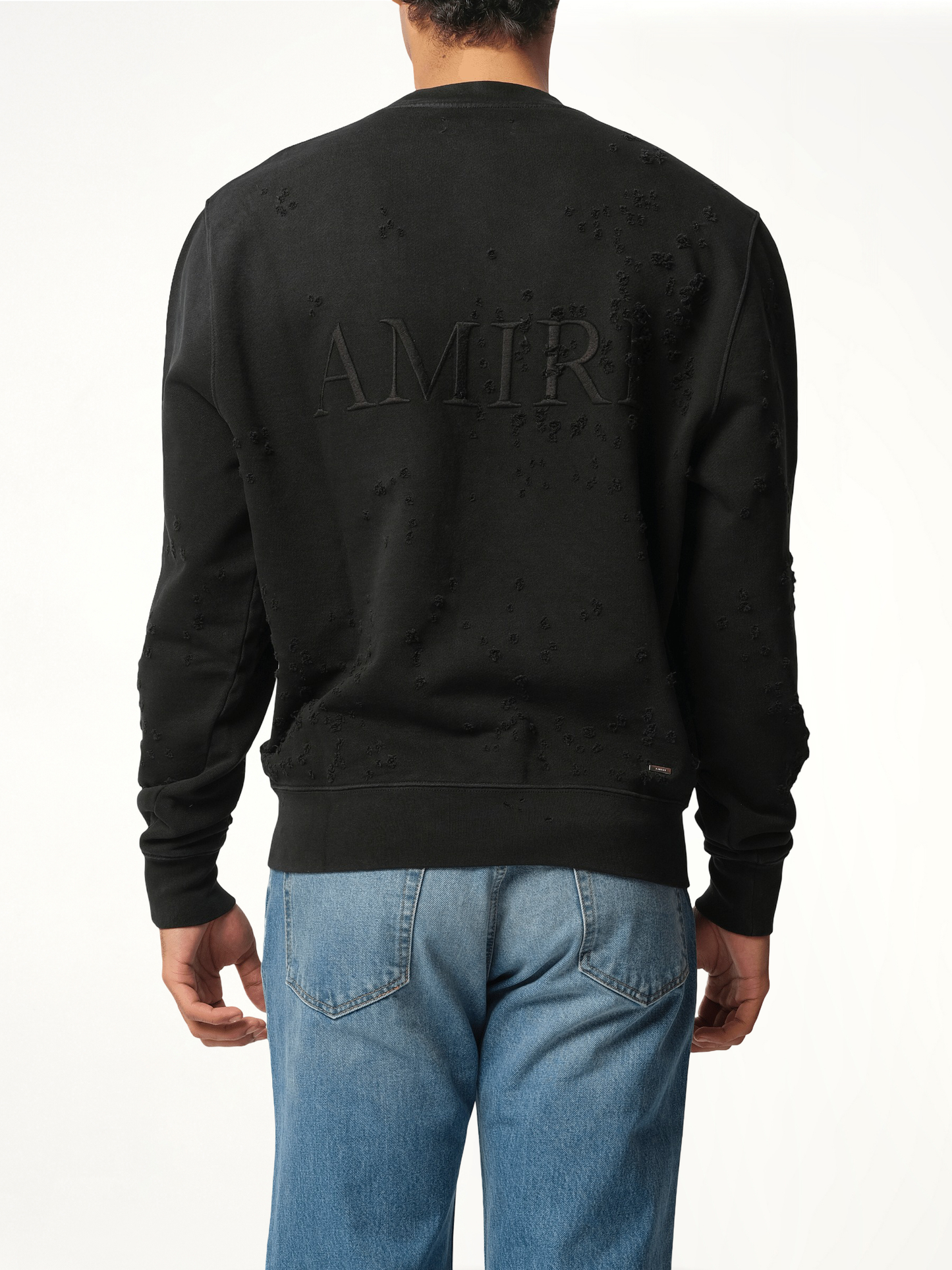 MA Shotgun Embroidered Sweatshirt in Black