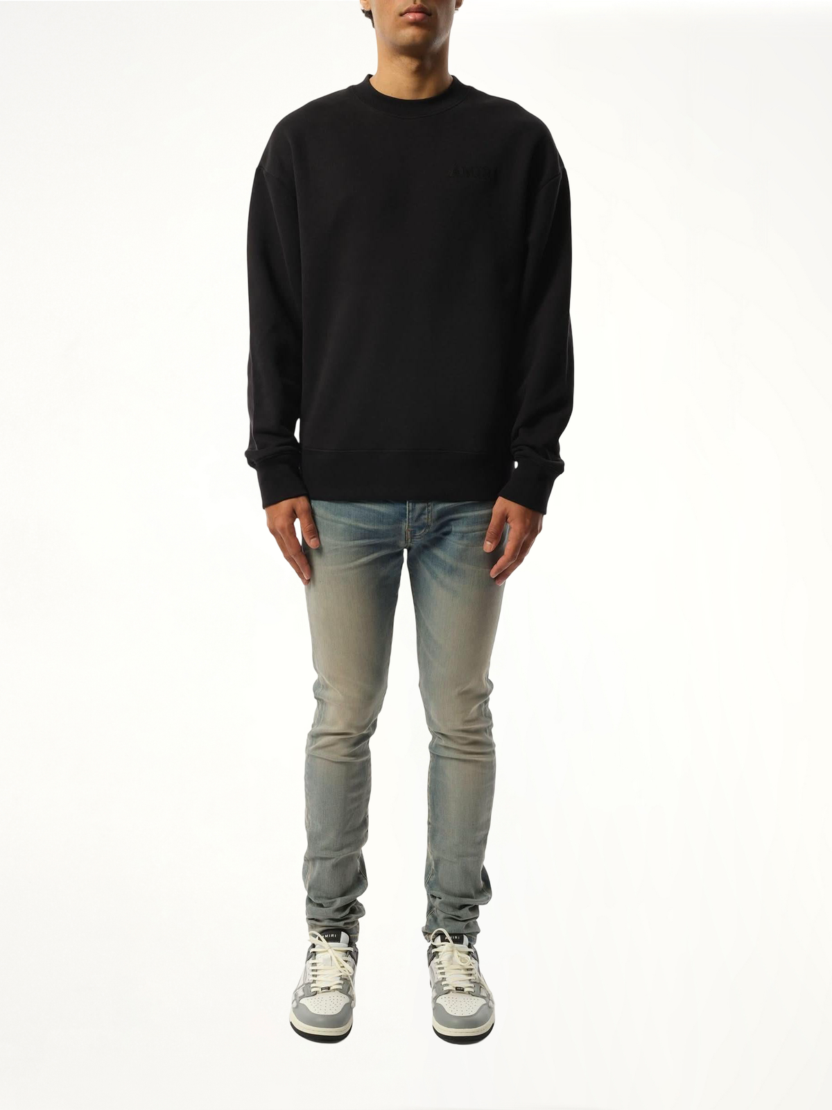 Amiri 黑色超大运动衫