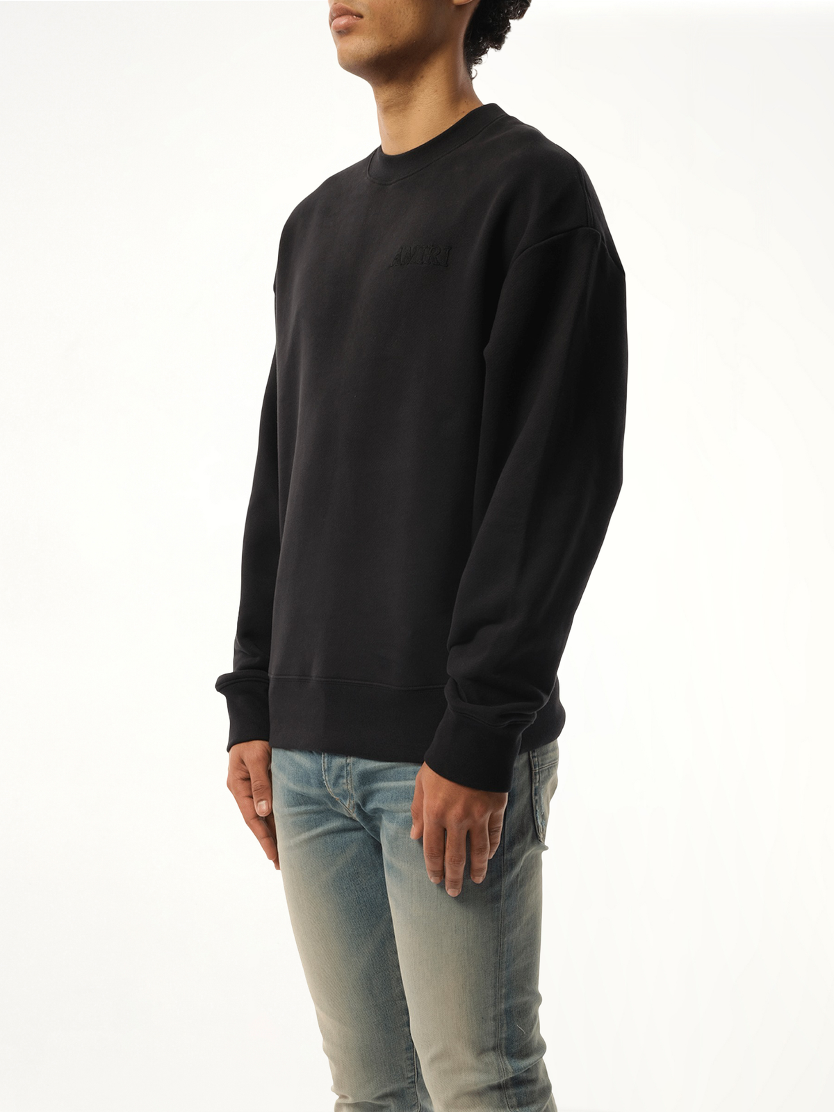 Amiri 黑色超大运动衫