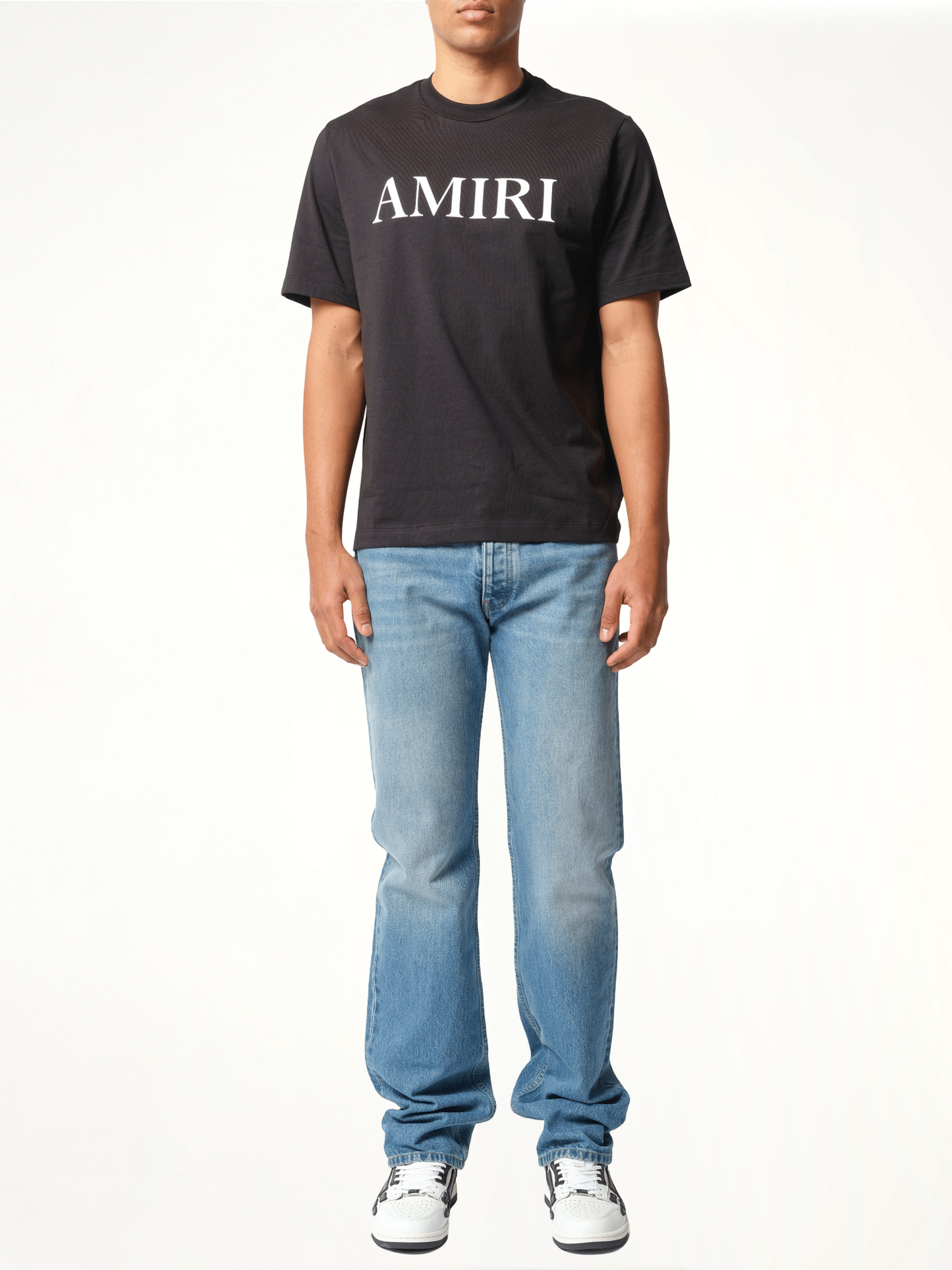 Amiri Core Logo T-Shirt in Black/White