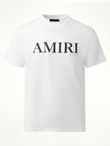 Amiri 白色/黑色核心标志T恤