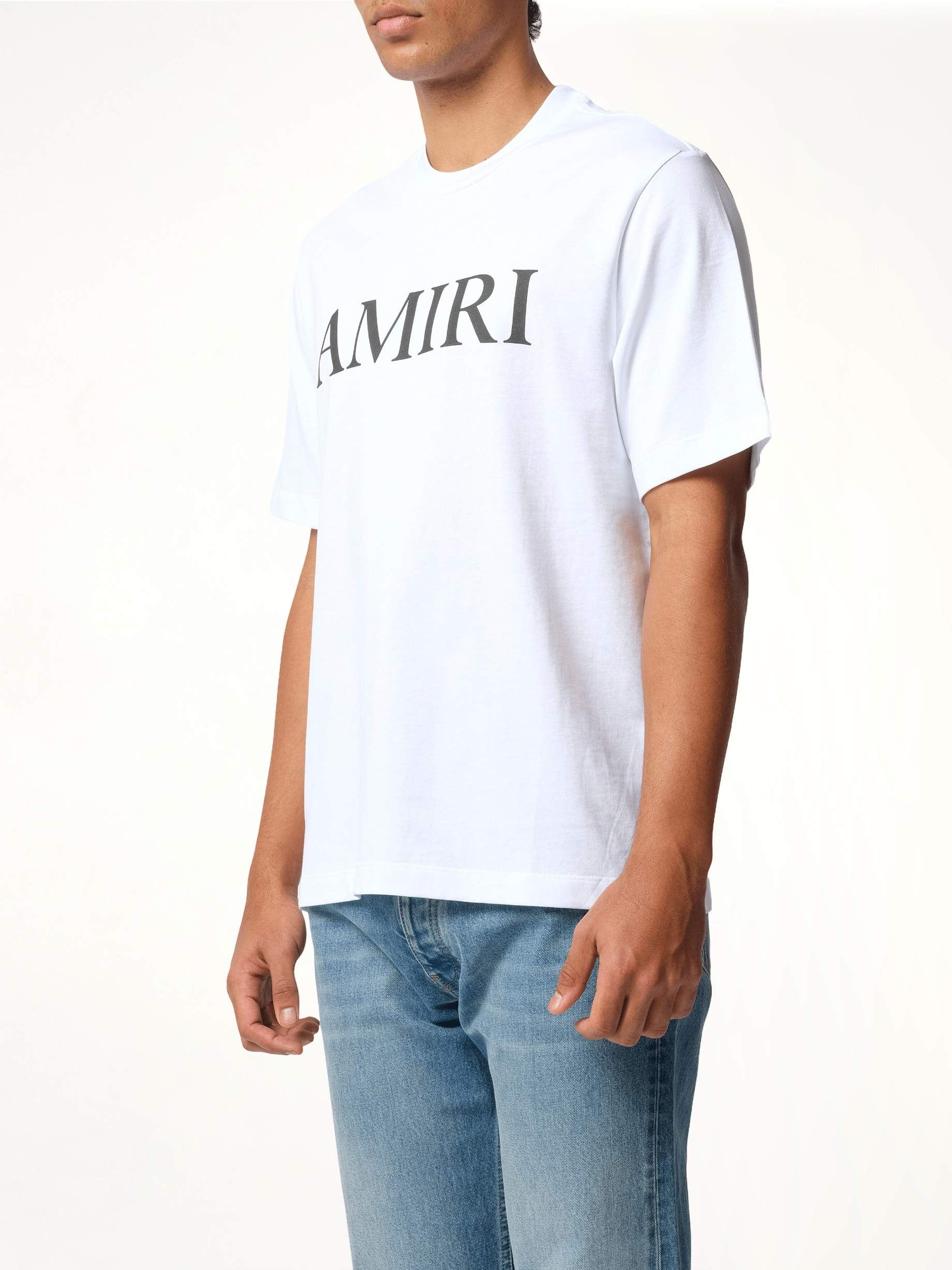 Amiri 白色/黑色核心标志T恤