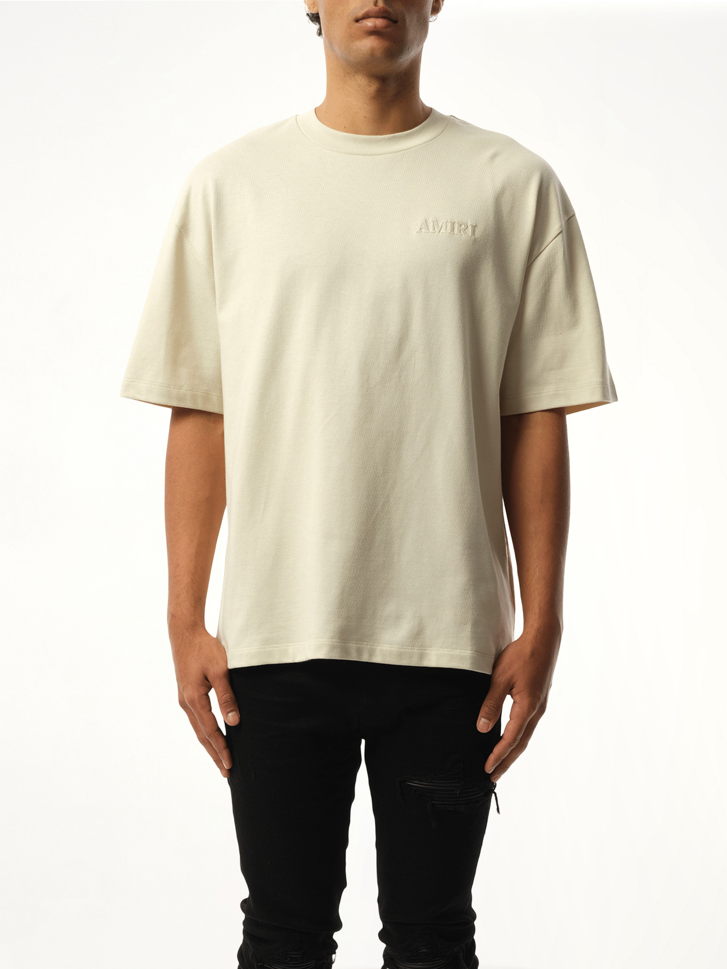 Amiri Oversized T-Shirt in Birch