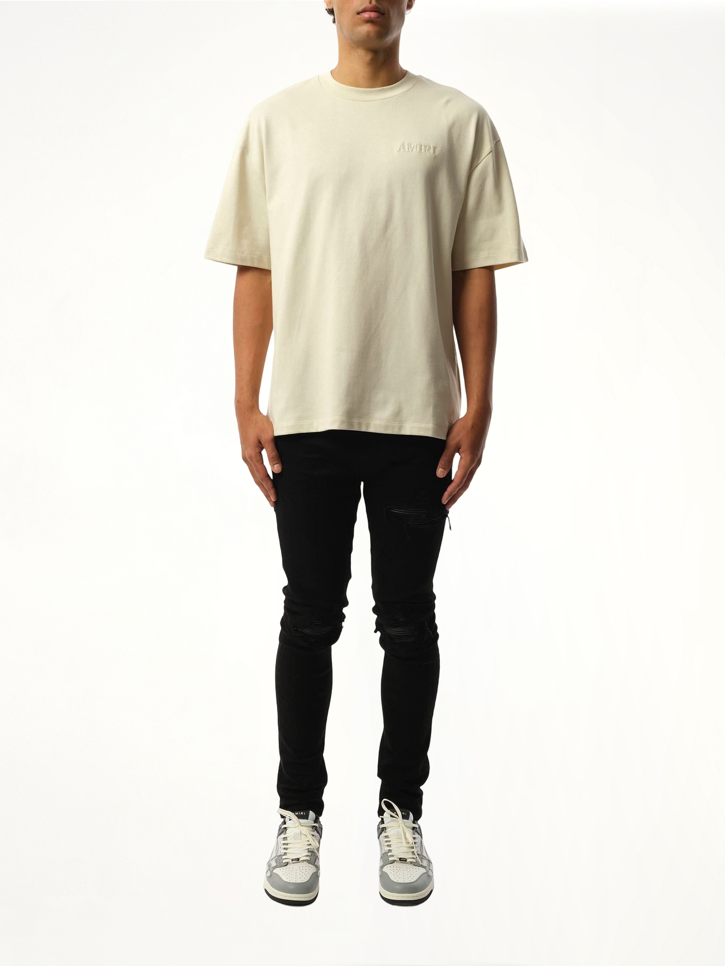Amiri Oversized T-Shirt in Birch