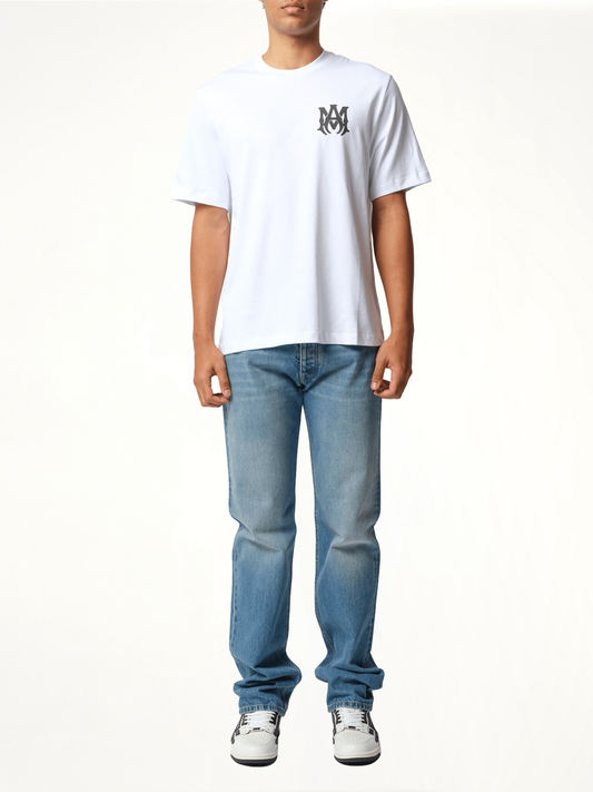 MA Core Logo T-Shirt in White/Black