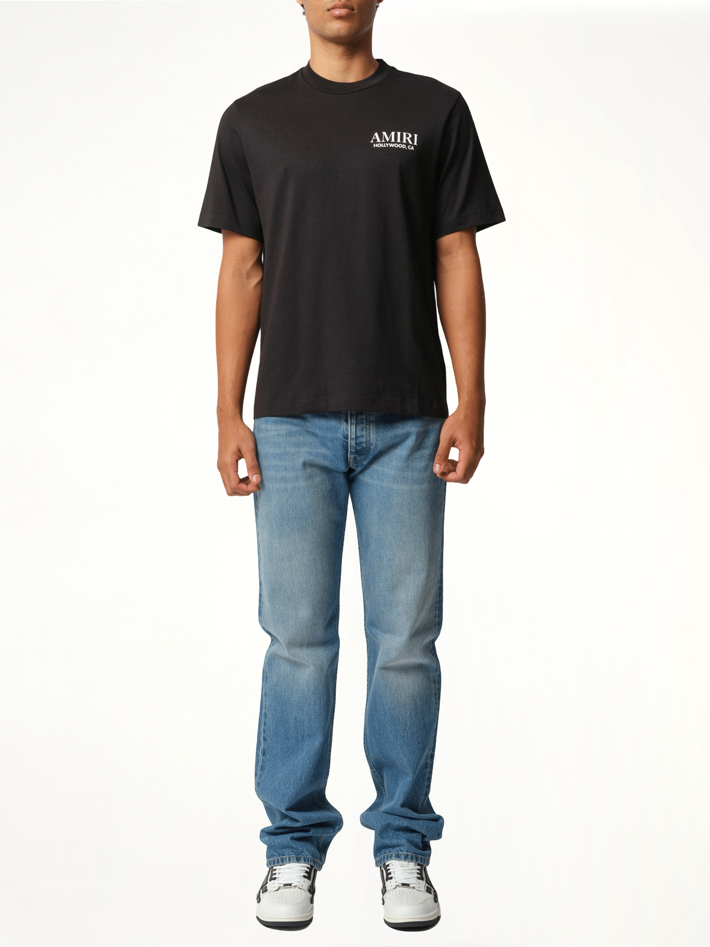 Bones Stacked T-Shirt in Black