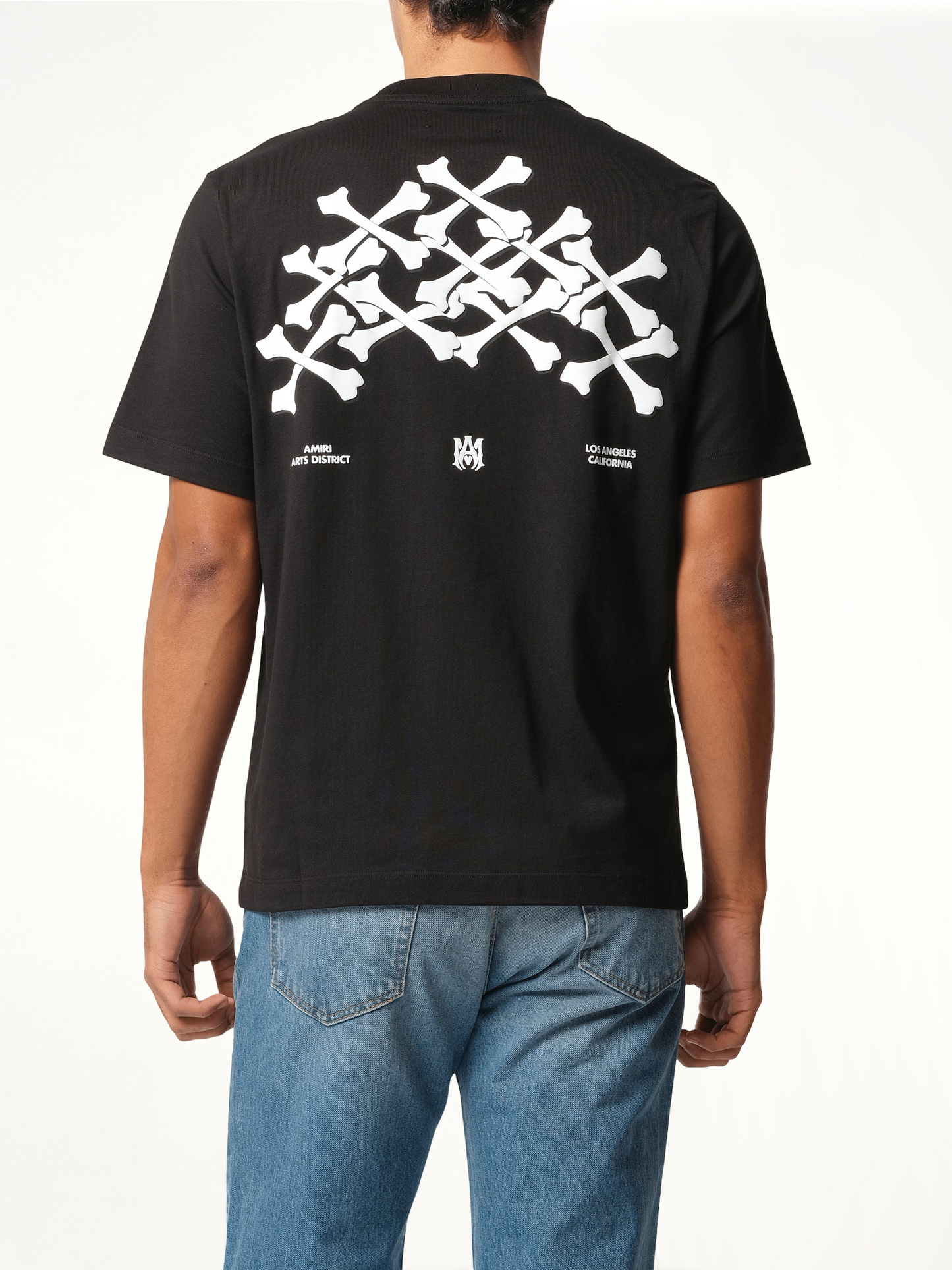 Bones Stacked T-Shirt in Black