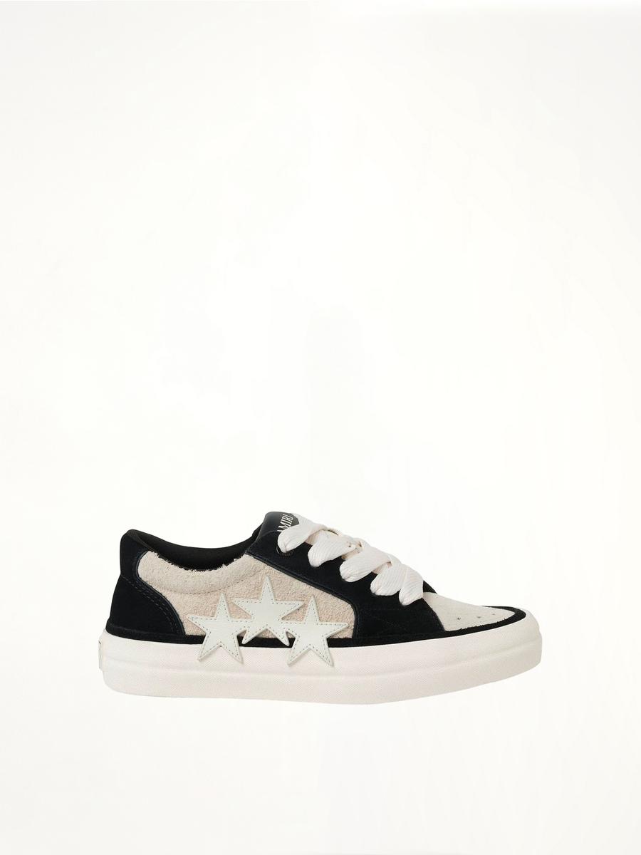 Sunset Skate Low Sneaker in Birch/Black Side View | AMIRI