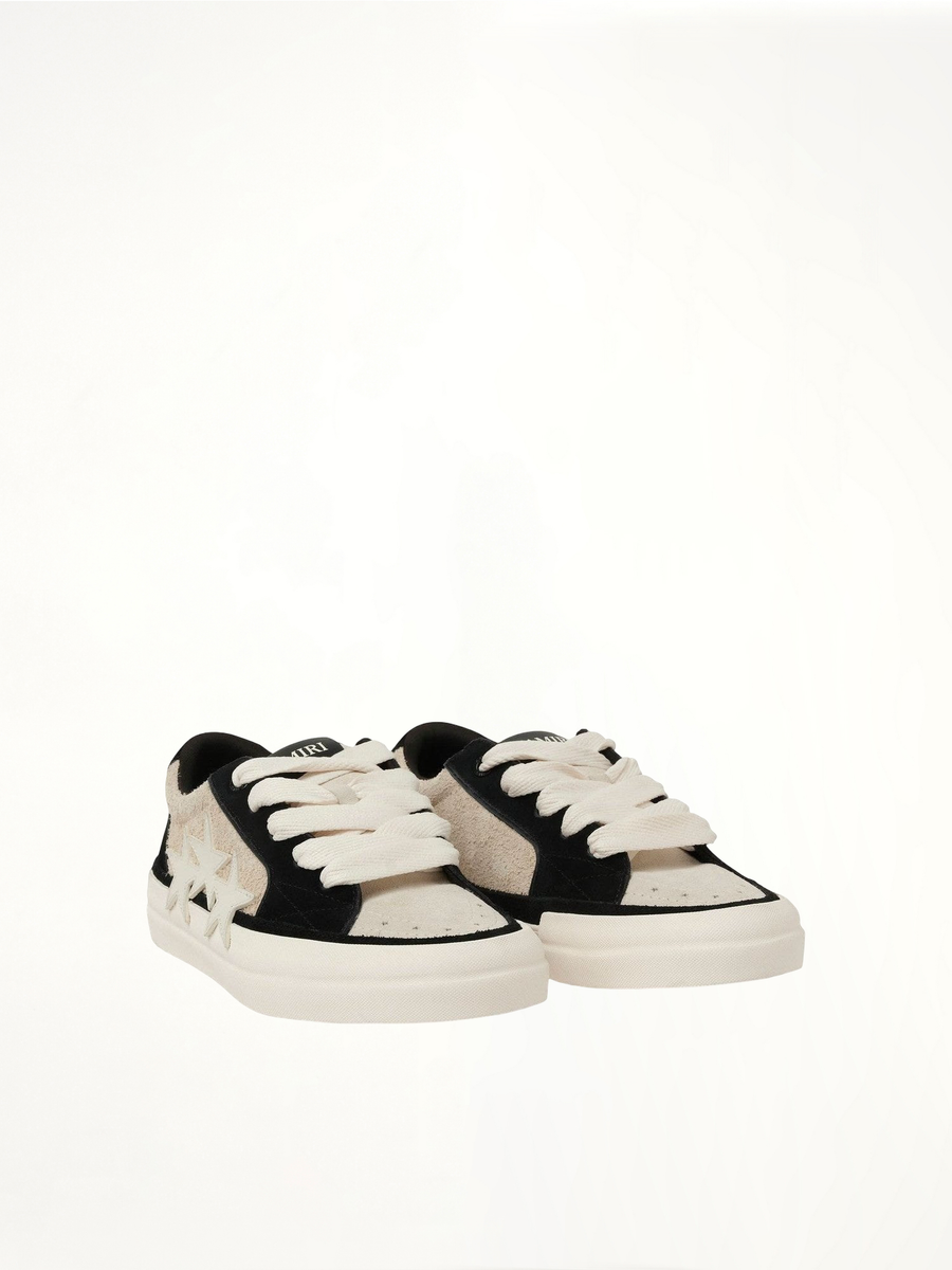 Sunset Skate Low Sneaker in Birch/Black Front View | AMIRI