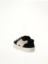 Sunset Skate Low Sneaker in Birch/Black Back View | AMIRI