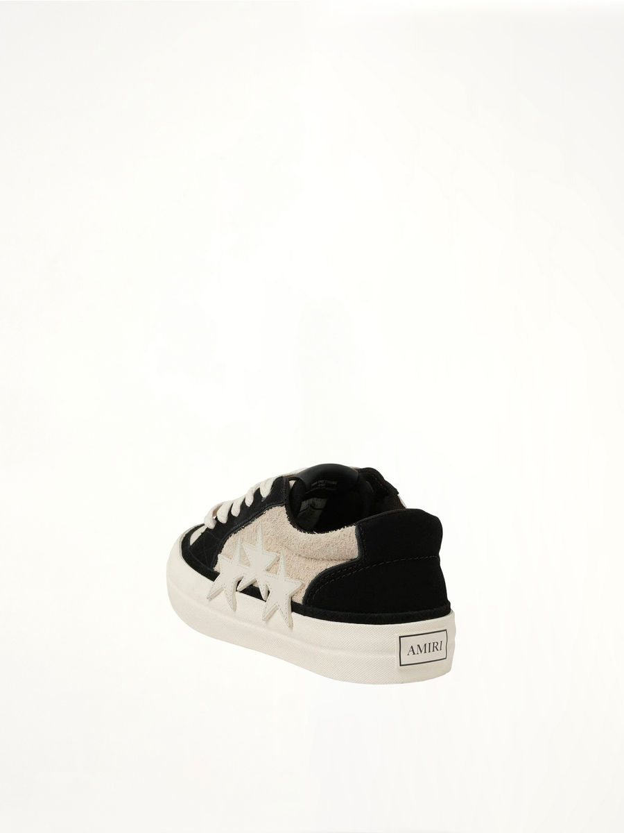 Sunset Skate Low Sneaker in Birch/Black Back View | AMIRI