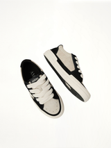 Sunset Skate Low Sneaker in Birch/Black Top View | AMIRI
