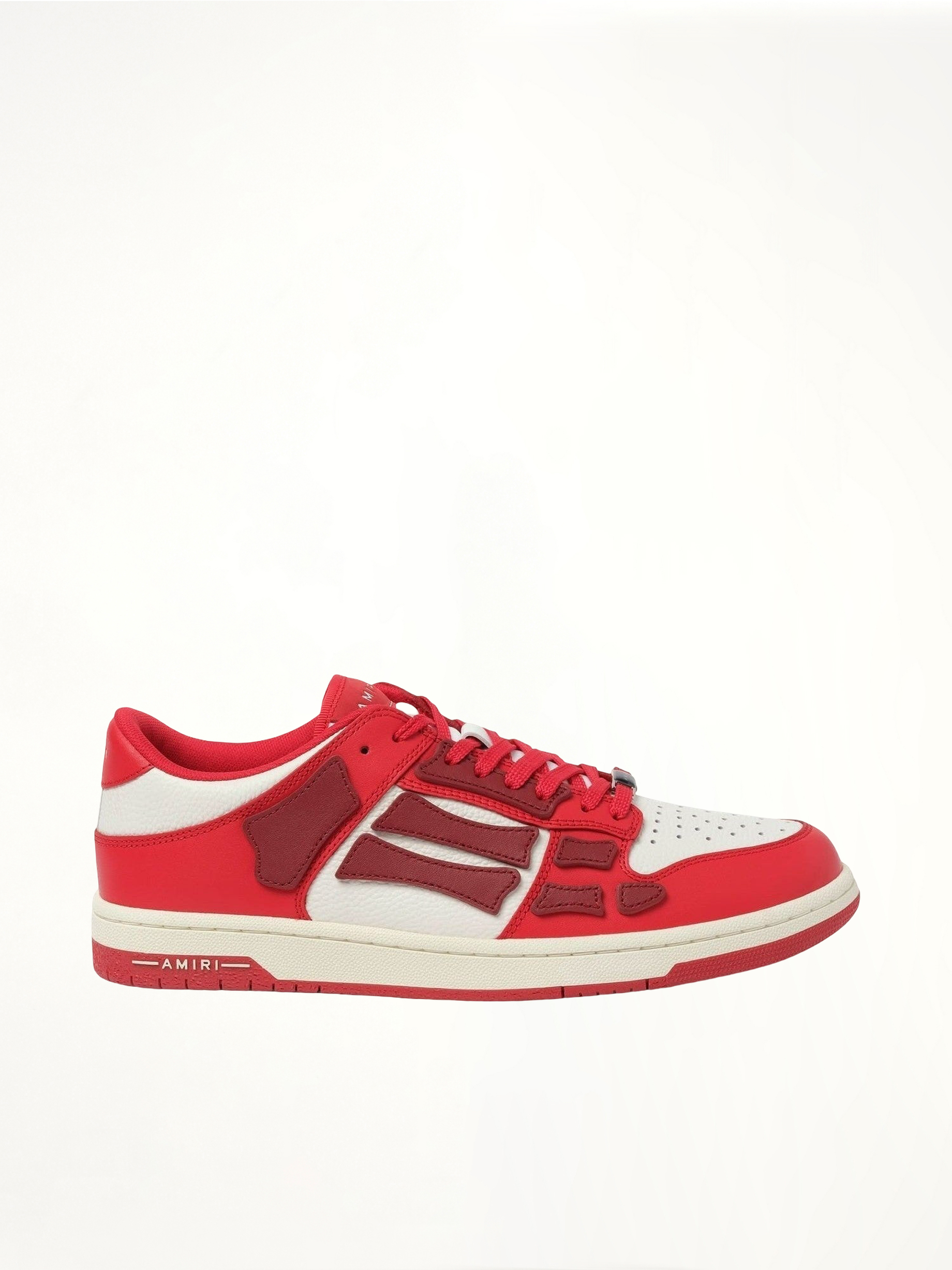 Skeleton Sneaker in Red/White
