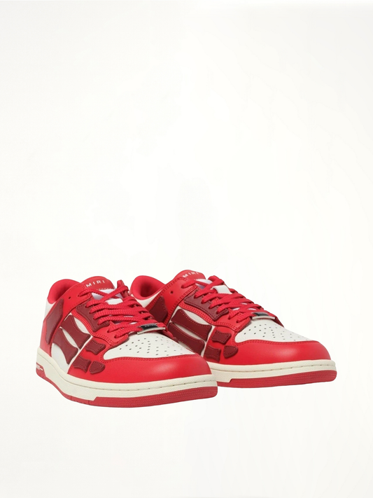 Skeleton Sneaker in Red/White