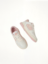 Classic Low Sneaker in White/Pink Top View | AMIRI