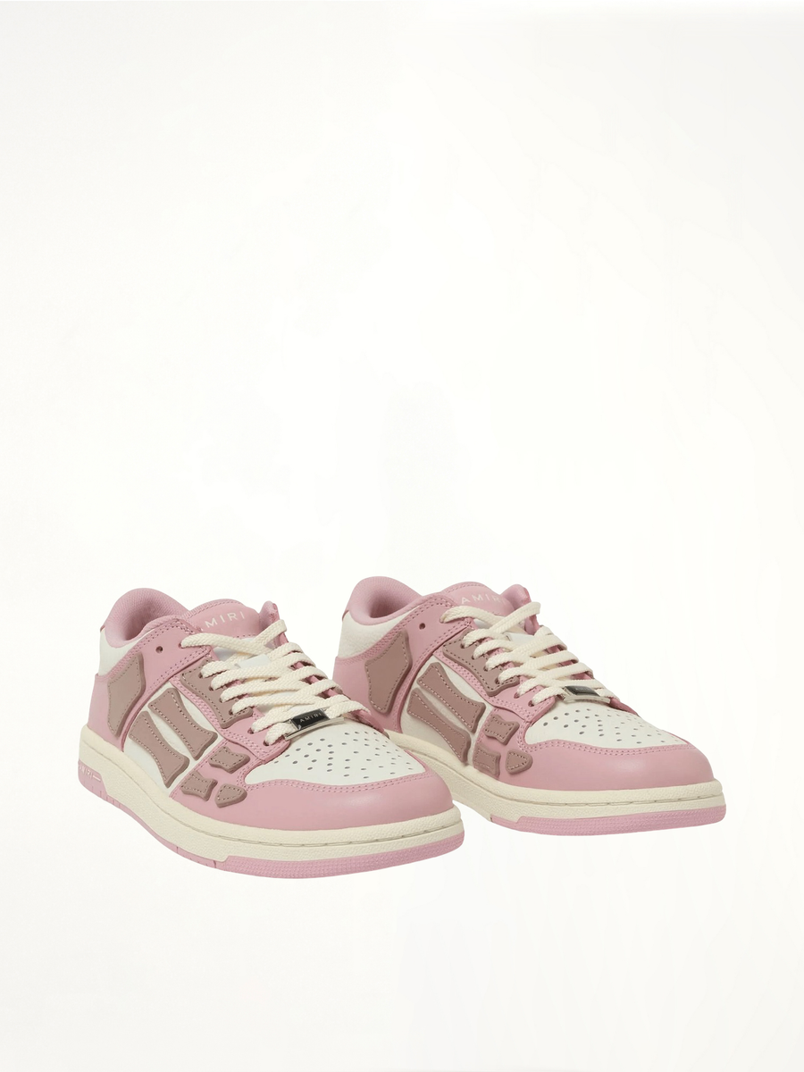 Skeleton Sneaker in Pink Front View | AMIRI