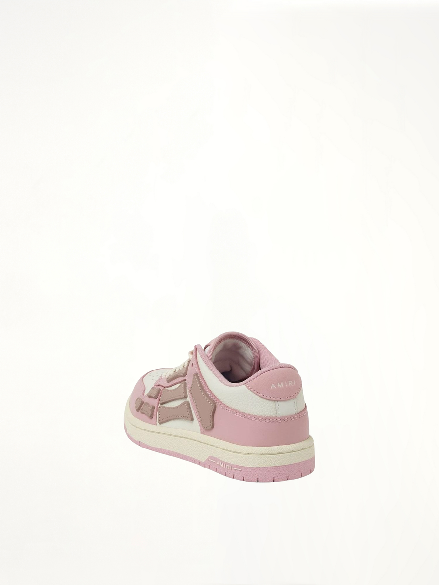Skeleton Sneaker in Pink Back View | AMIRI