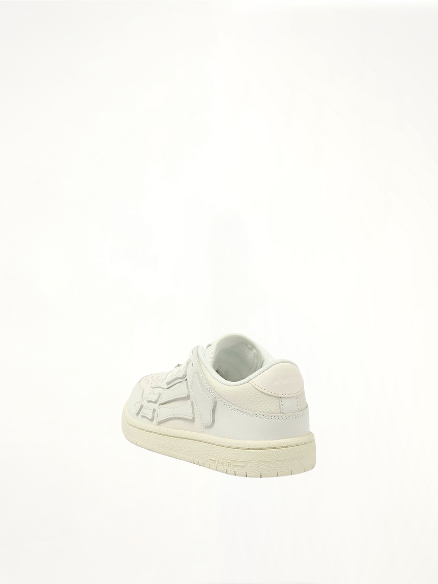 Skeleton Sneaker in White/Vintage Back View | AMIRI
