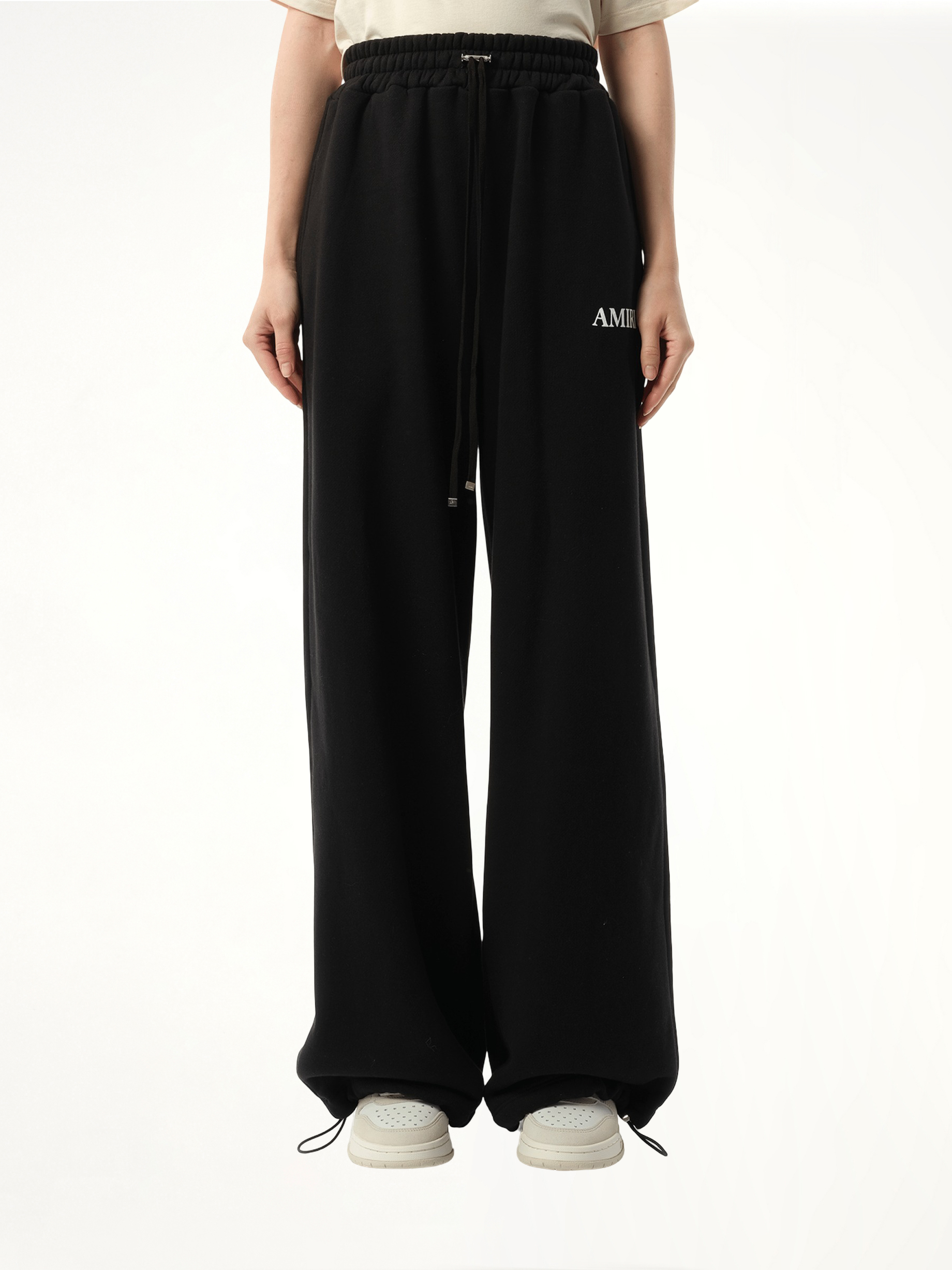 Core logo Flare Sweatpant in Black