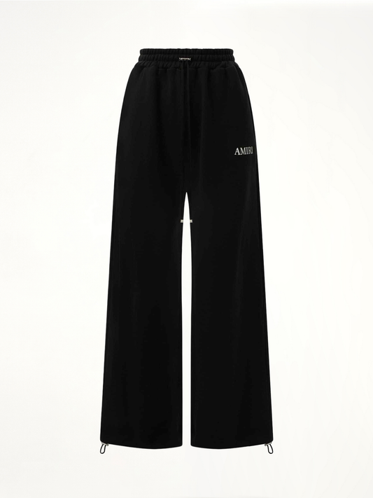Core logo Flare Sweatpant in Black