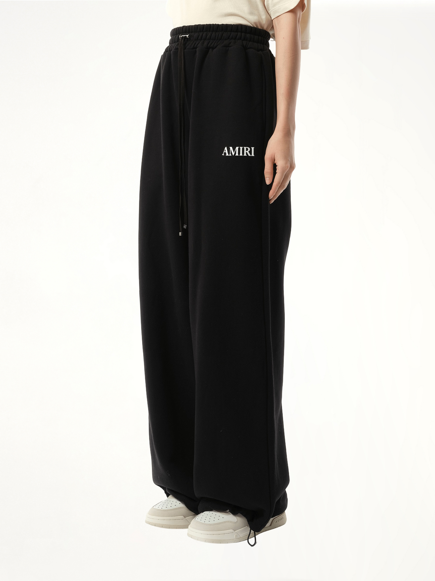 Core logo Flare Sweatpant in Black