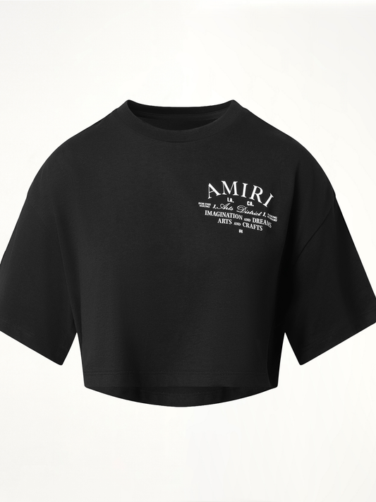 Arts District Cropped T-Shirt in Black