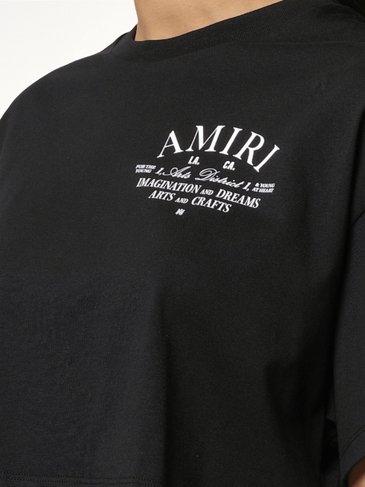 Arts District Cropped T-Shirt in Black