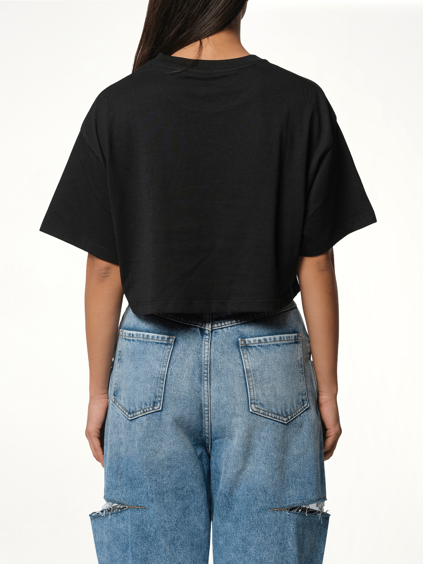 Arts District Cropped T-Shirt in Black