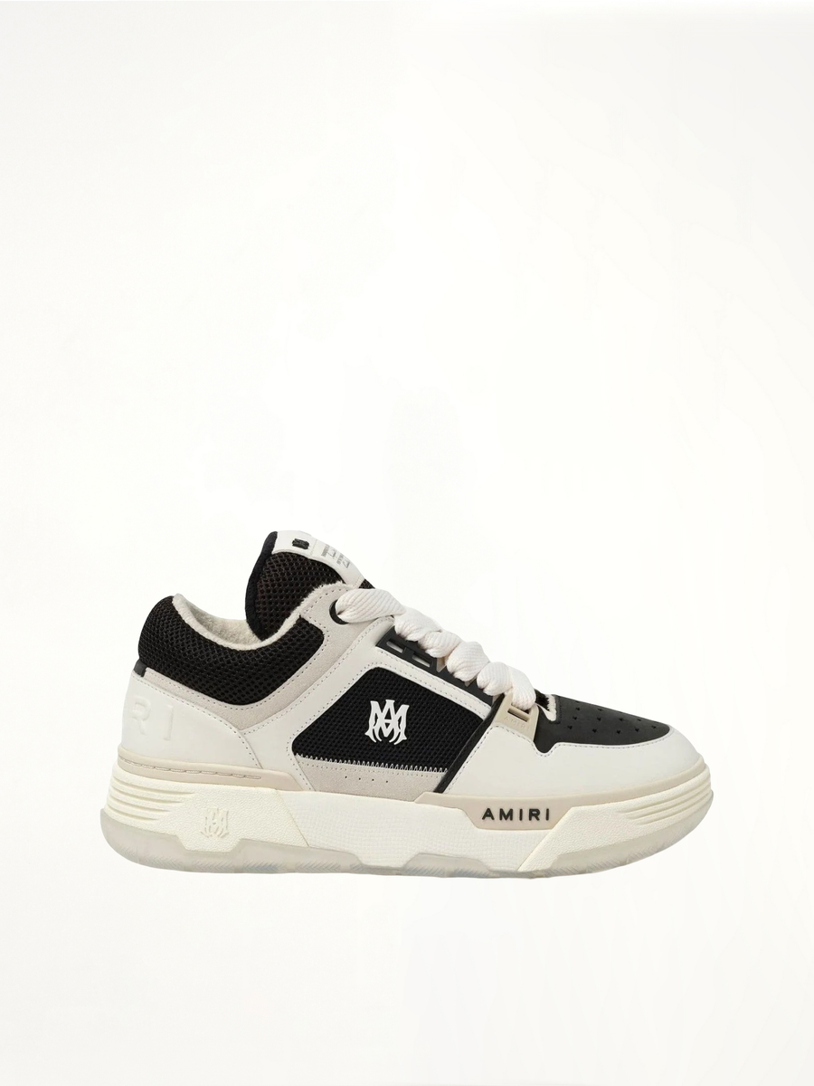 MA-1 Sneaker in Black/Alabaster Side View | AMIRI