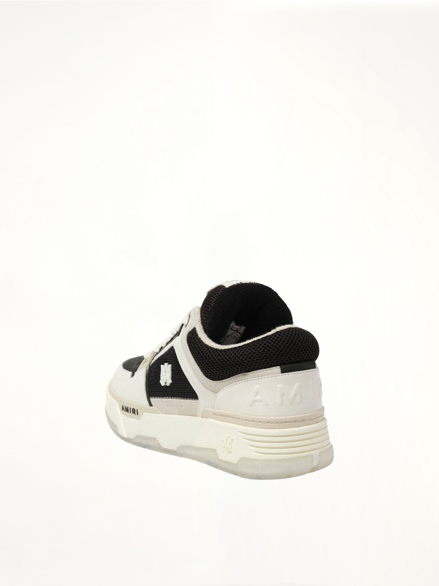 MA-1 Sneaker in Black/Alabaster Back View | AMIRI