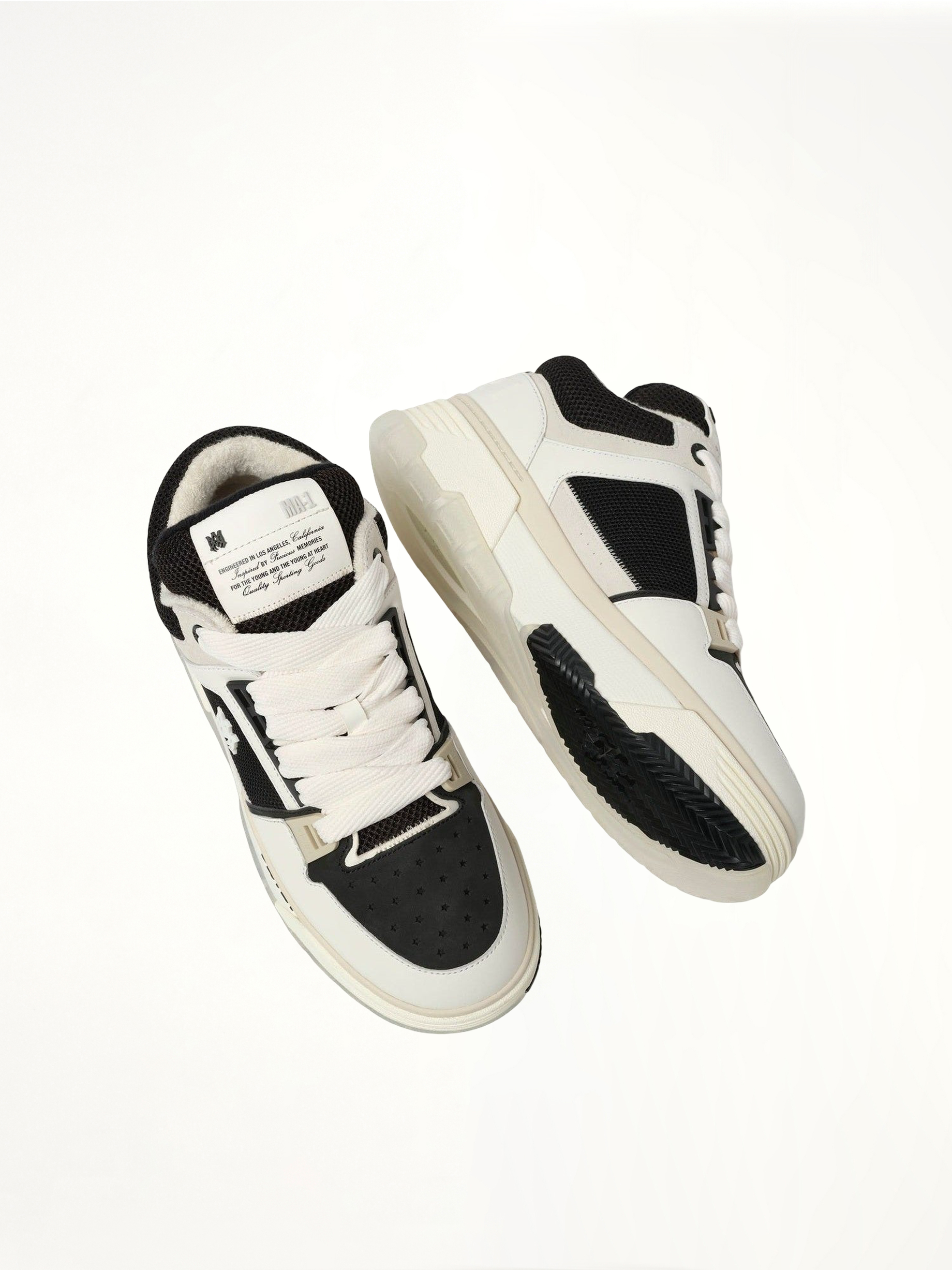 MA-1 Sneaker in Black/Alabaster Top View | AMIRI