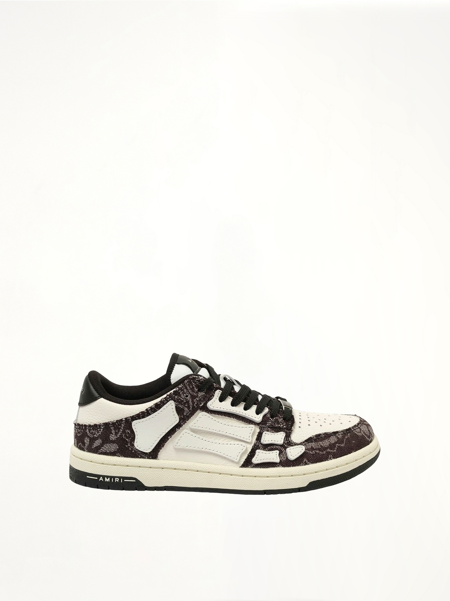 Bandana Denim Skeleton Sneaker in Black