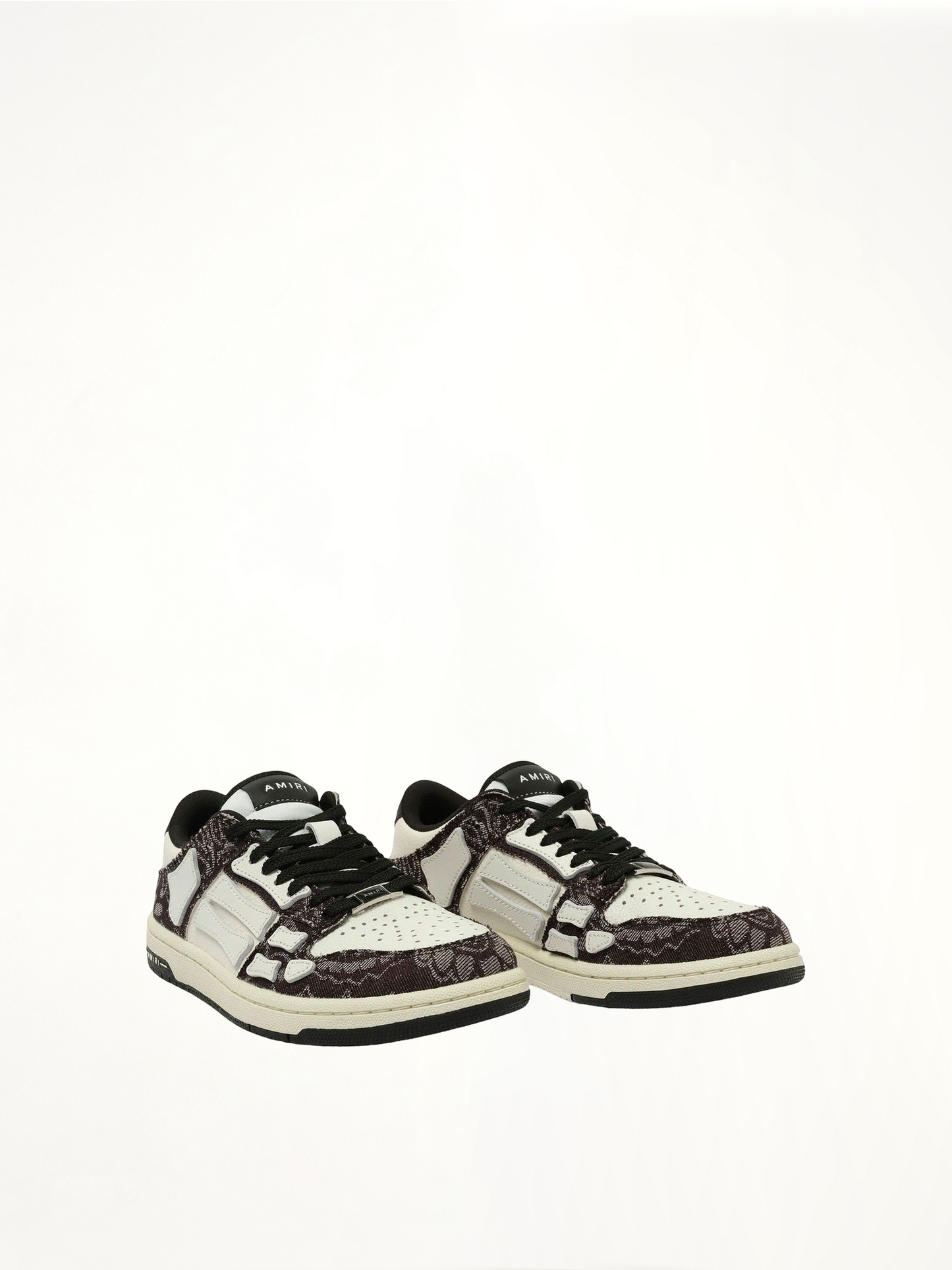 Bandana Denim Skeleton Sneaker in Black