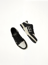 Shimmer Skeleton Sneaker in Black Top View | AMIRI