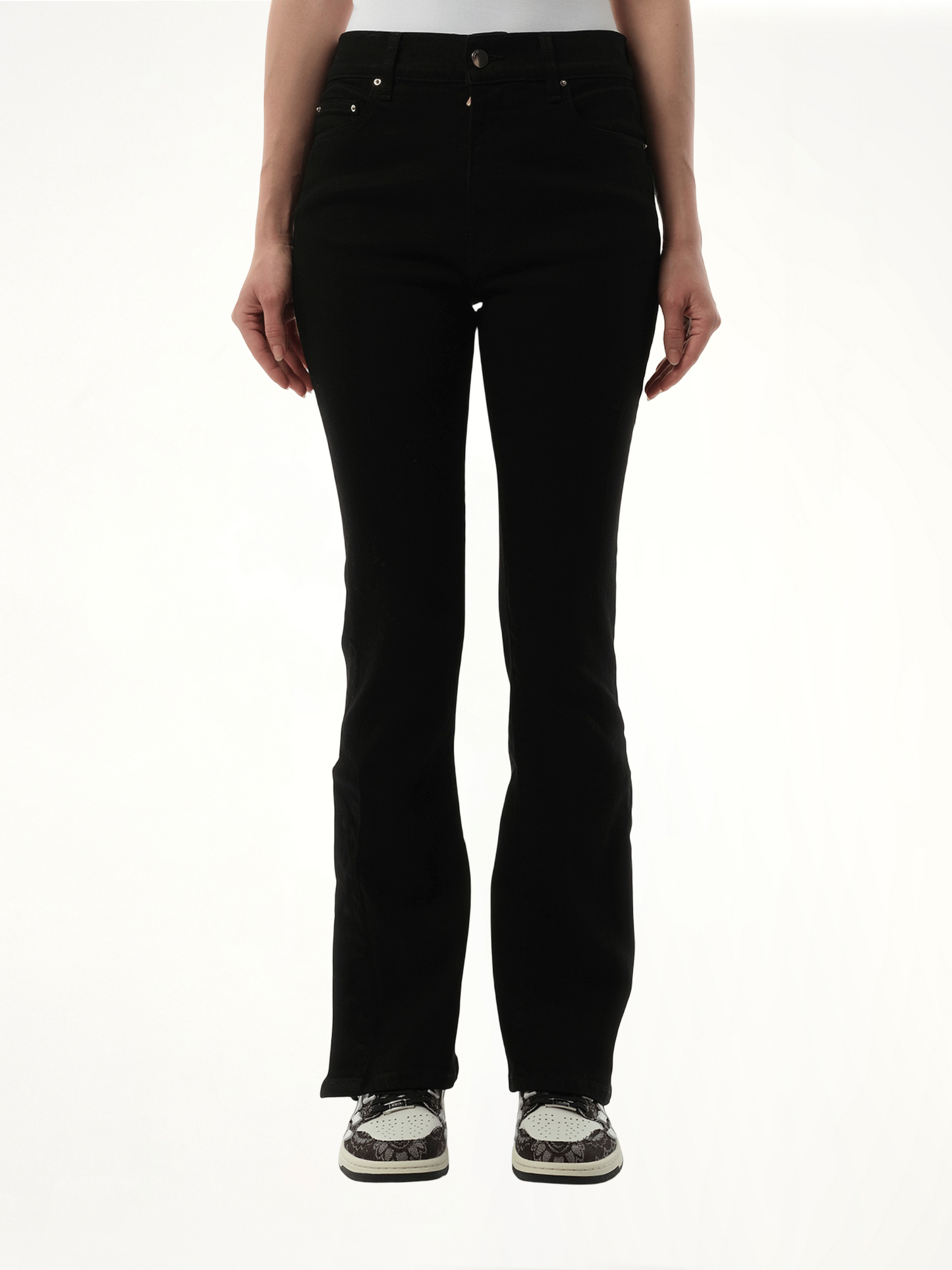 Kick Flare Jeans in Black OD