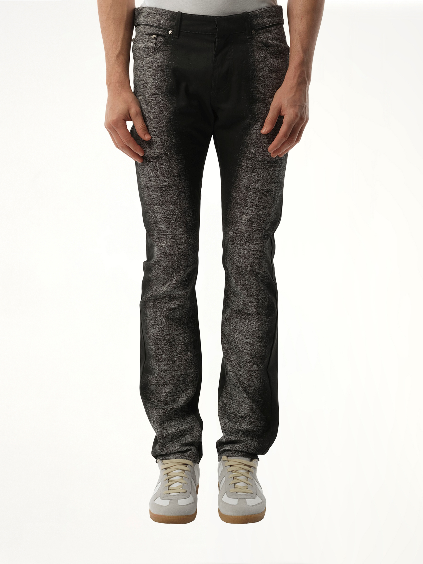 Denim Imprime Jeans in Black