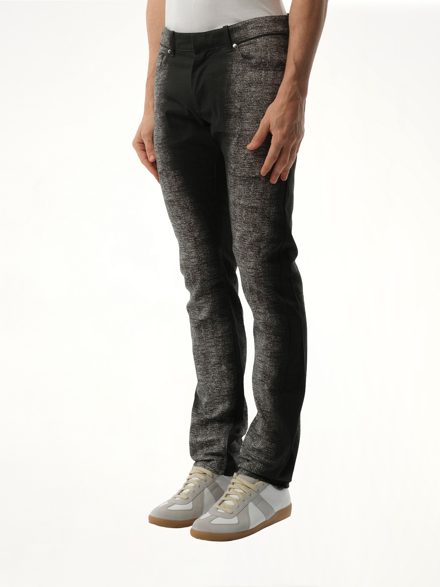 Denim Imprime Jeans in Black