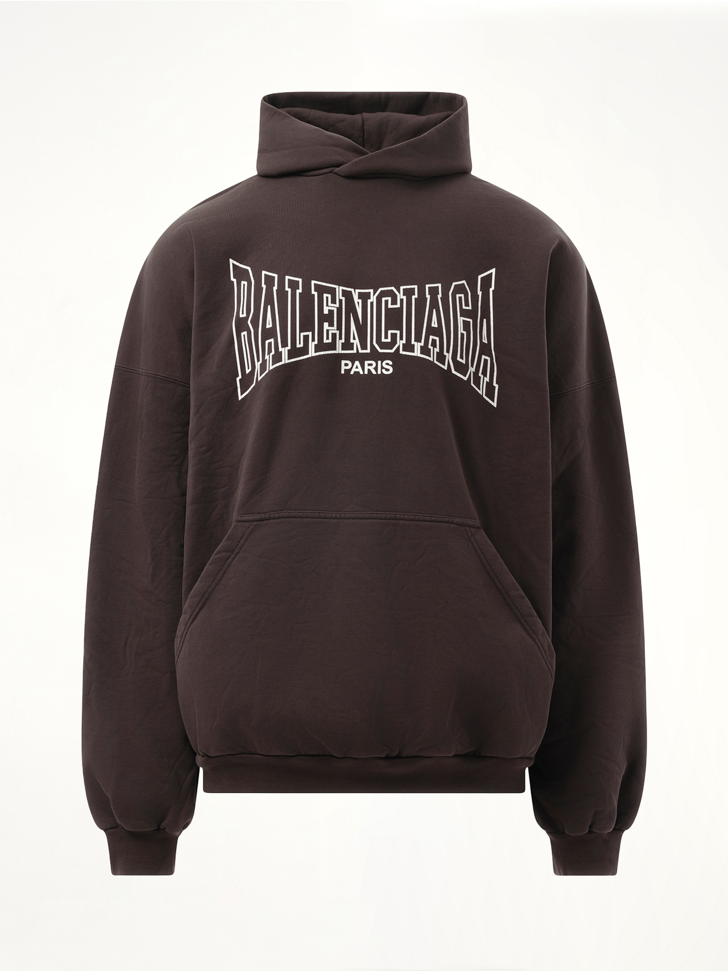 Balenciaga Boxing Large Fit Hoodie in Washed Black