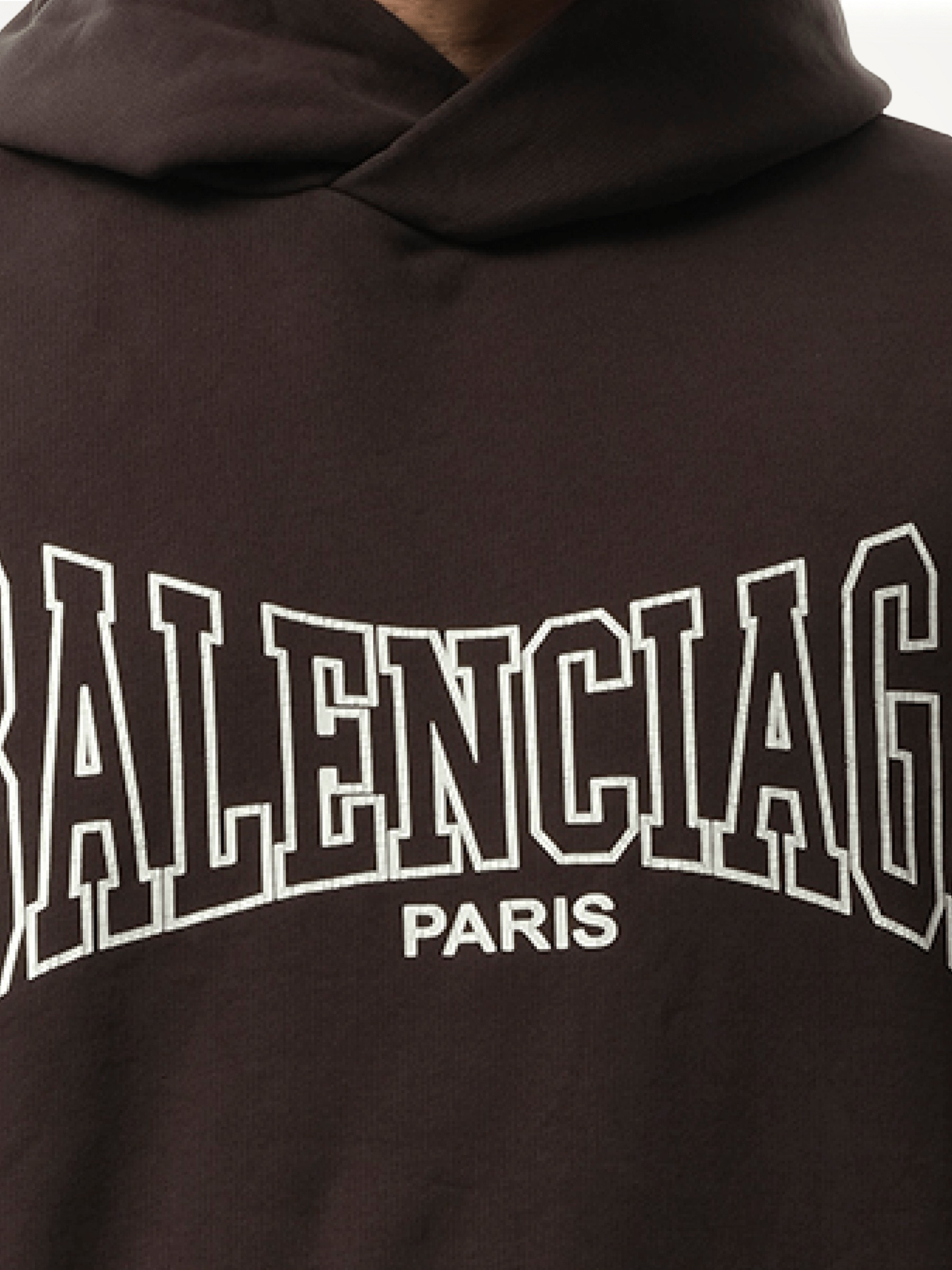 Balenciaga Boxing Large Fit Hoodie in Washed Black