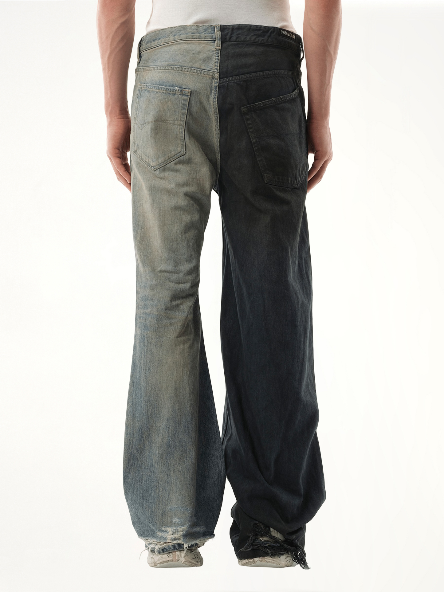 Fifty-Fifty Pants in Grey/Blue