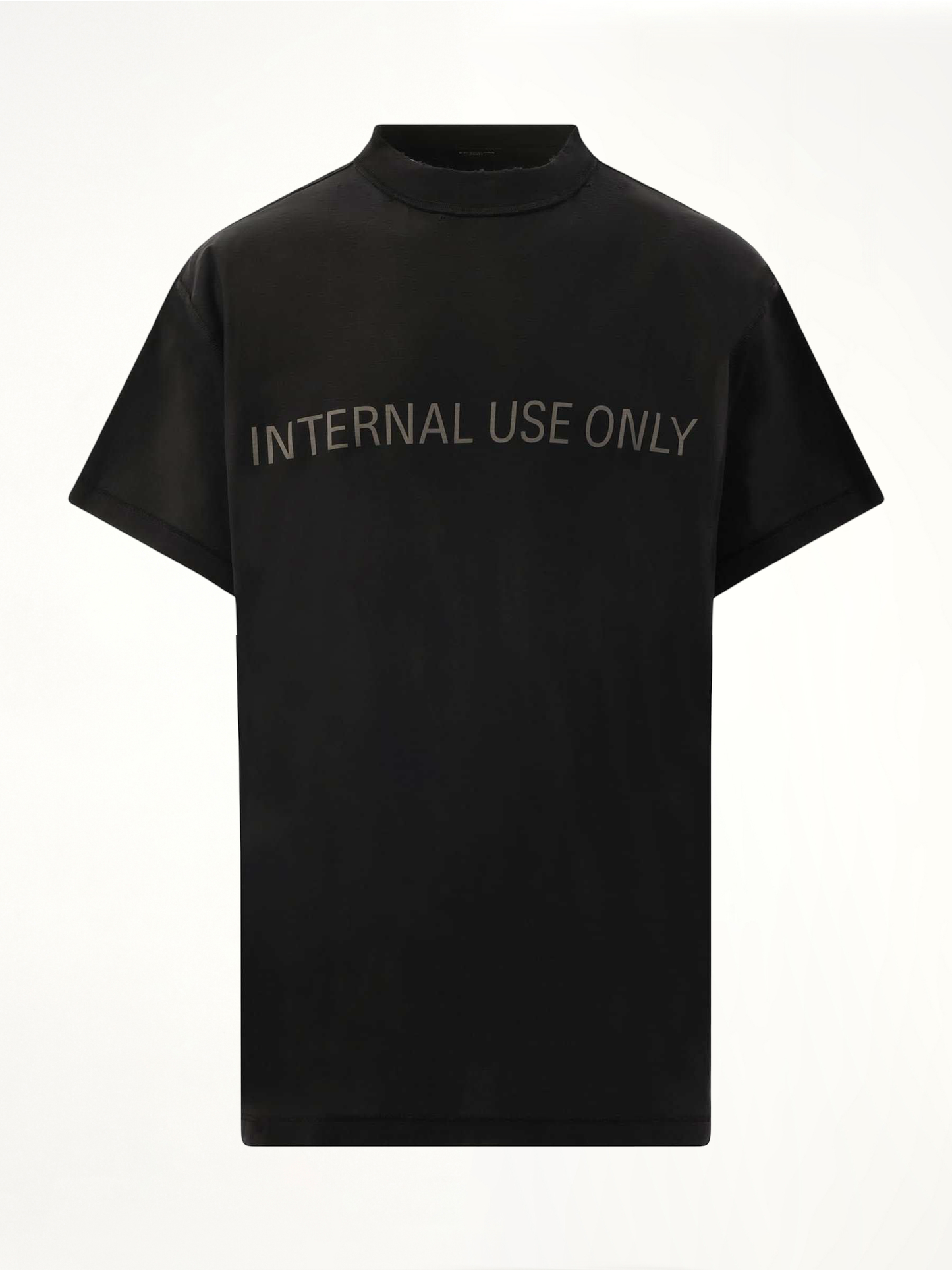 Internal Use Only Inside Out Oversized T-Shirt in Black
