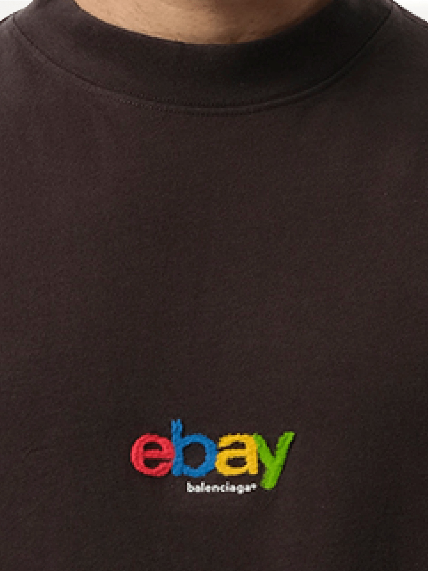 Ebay Oversized T-Shirt in Washed Black