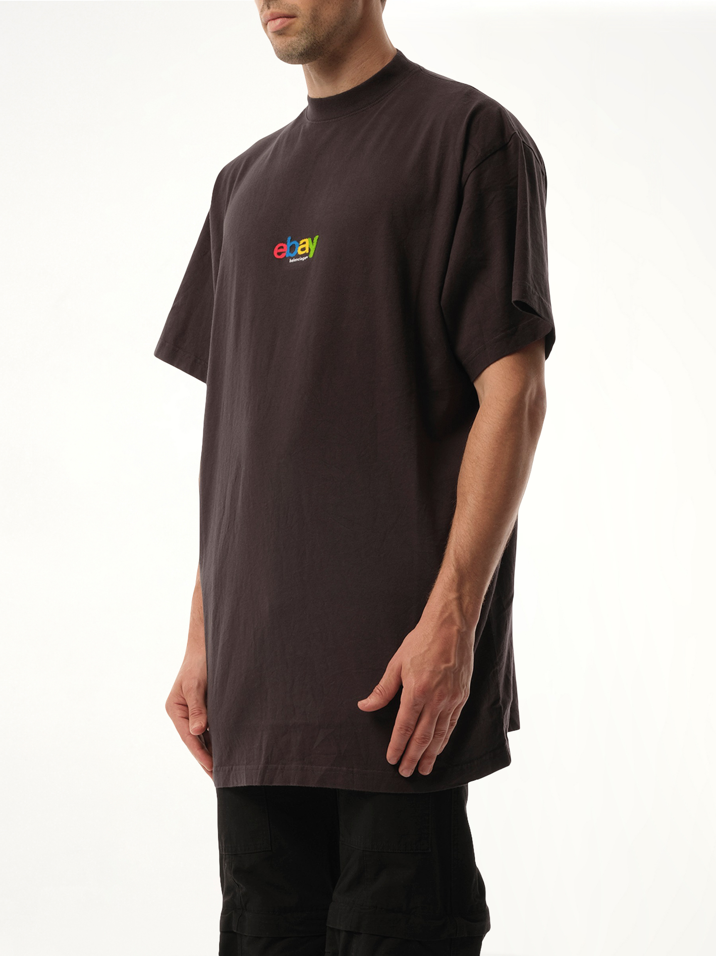 Ebay Oversized T-Shirt in Washed Black