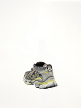 Runner Sneaker in Dark Grey/Yellow/White Back View | BALENCIAGA