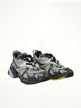 Runner 2 Sneaker in Grey/Khaki/Yellow Front View | BALENCIAGA