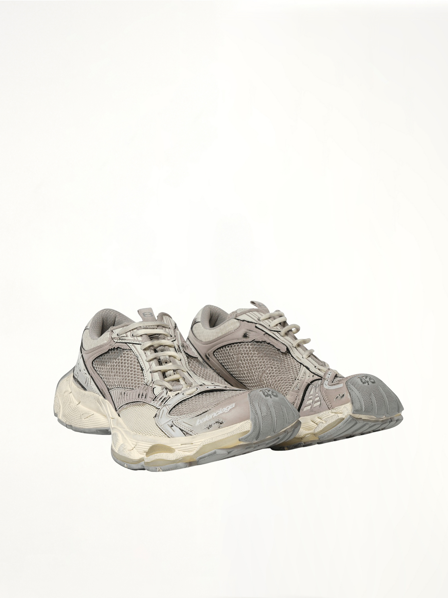 Stapler Sneaker in Beige/Grey
